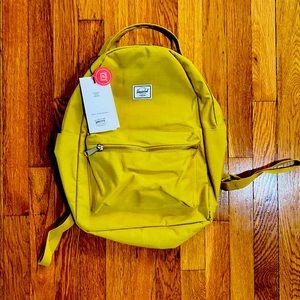 NWT Herschel mustard yellow Nova Mid backpack
